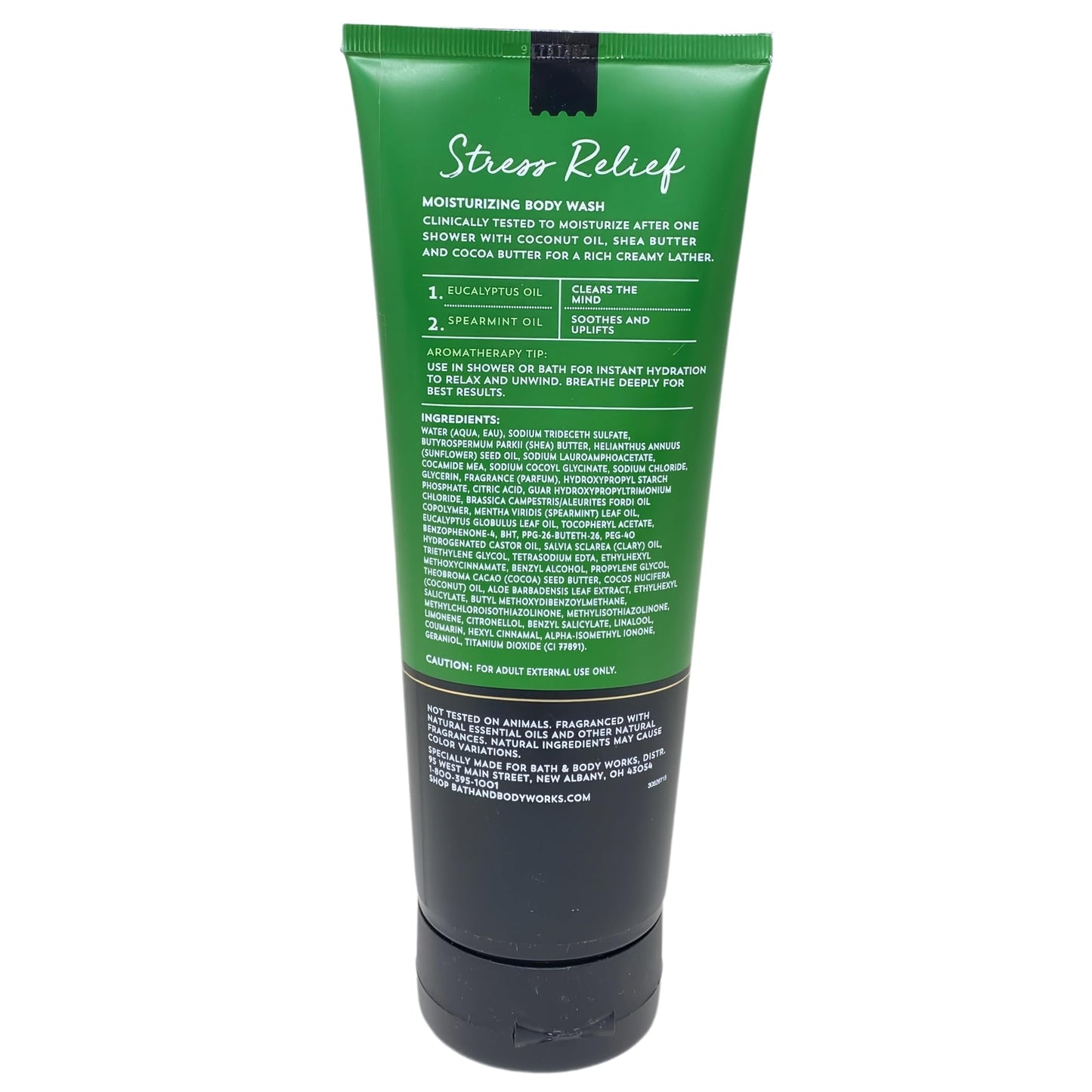 Bath & Body Works Aromatherapy Stress Relief Eucalyptus Spearmint Moisturizing Body Wash, Ultimate Hydration Body Cream and Essential Oil Mist with a Fresh Forest Bar Soap