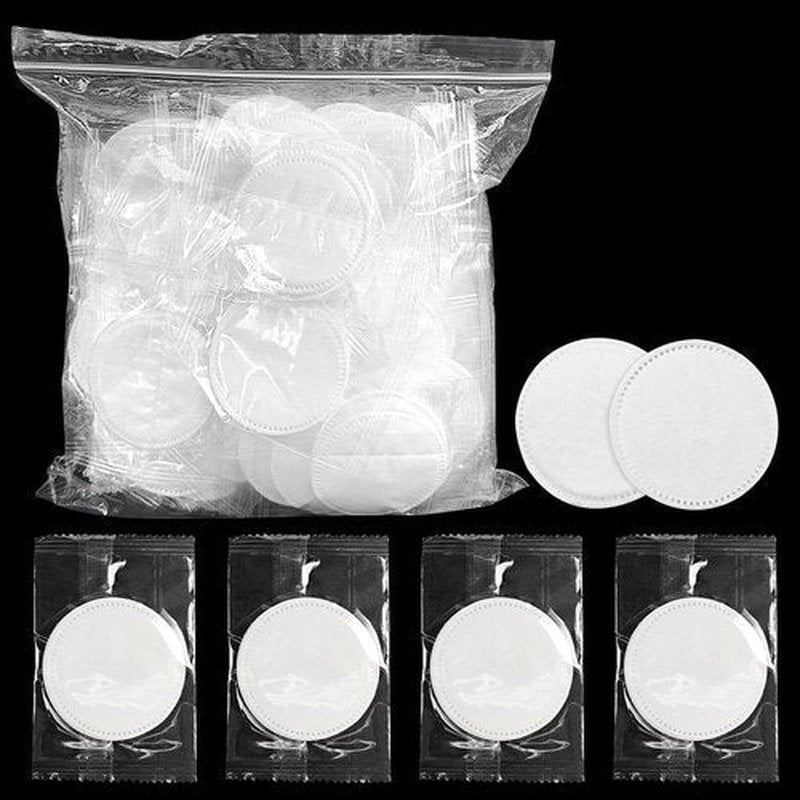(30 Pcs) Kheoxusa Individually Wrapped Cotton,Individually Wrapped Cotton Pads,Individually Wrapped Cotton Rounds,Cotton Pads for Face Individual Wrap,Hotel Personal Care Kit Sachet Wrap-2pcs pads/set