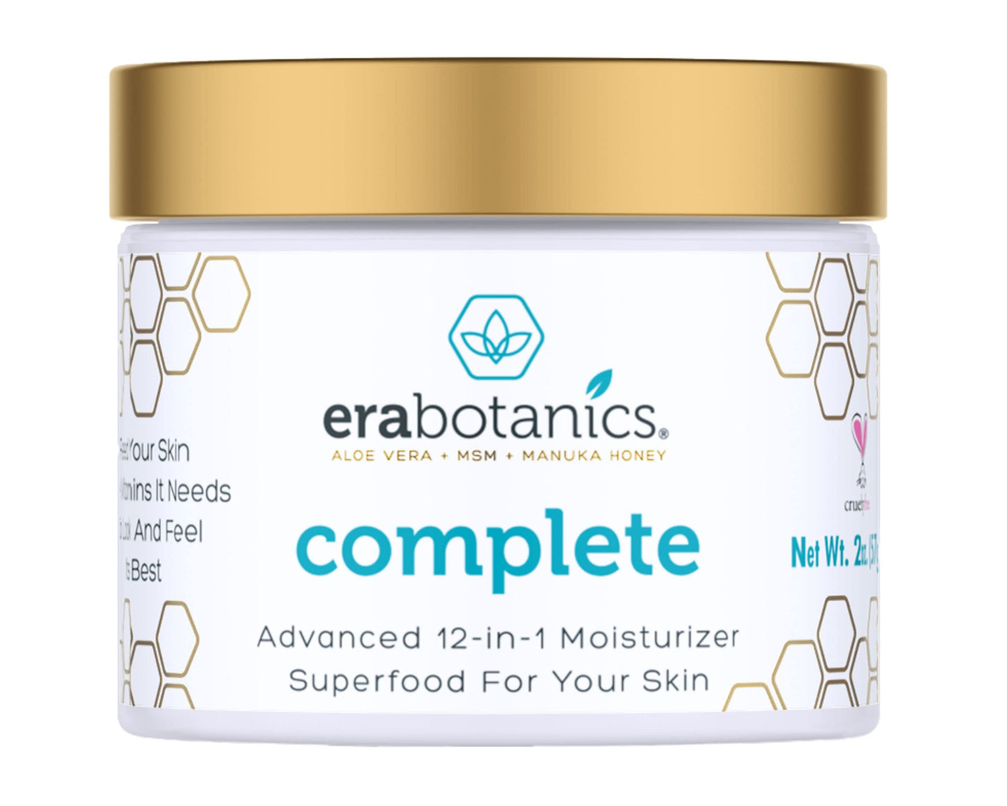 Era Organics Manuka Honey Face Cream - Complete 12-in-1 Daily Moisturizer
