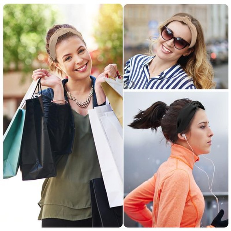 HMGDZ Headbands,Stylish Top Knotted Headbands - Knotted Headband For Women,Fashion No Slip Headband for Women Hairbands,Suitable for Washing Face, Beauty, Study, Work and Daily Life.