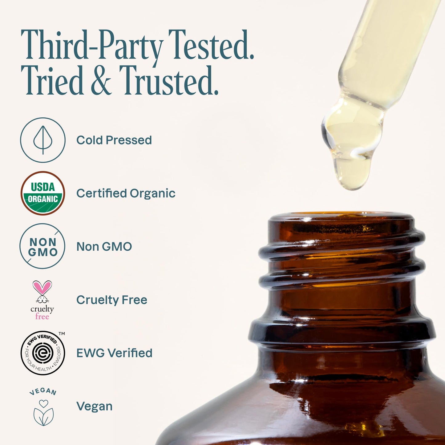 Cliganic Organic Moringa Oil (2oz), 100% Pure - For Face & Hair | Natural Cold Pressed (Packaging May Vary)