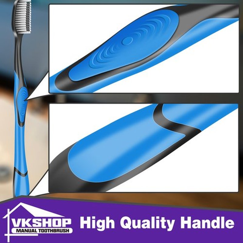 VKshop 100 Bulk Charcoal Toothbrushes, Individually Wrapped Travel Toothbrush Set for Adults Kids, Disposable Manual Toothbrushes Set (4 Colors)