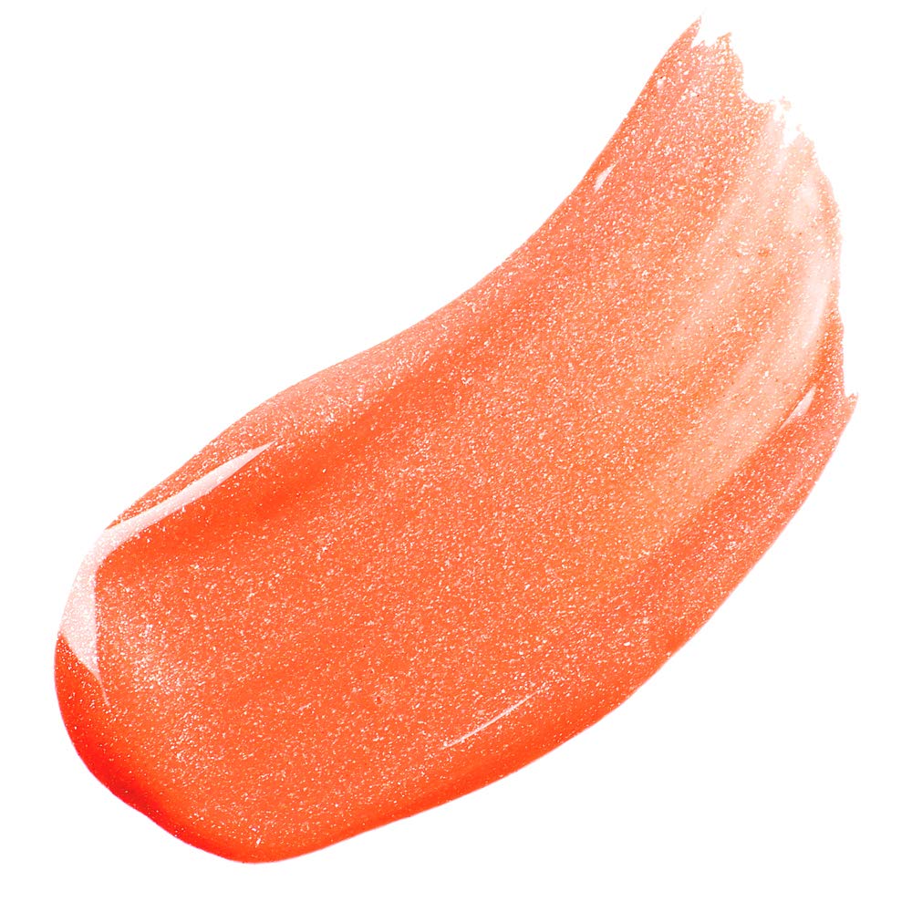 Beauty For Real Lip Gloss + Shine, Orange Rush - Bright Coral Orange - Non-Sticky Plumping & Hydrating Gloss - Light & Mirror In Cap - Contains Marine Collagen - 0.15 fl oz