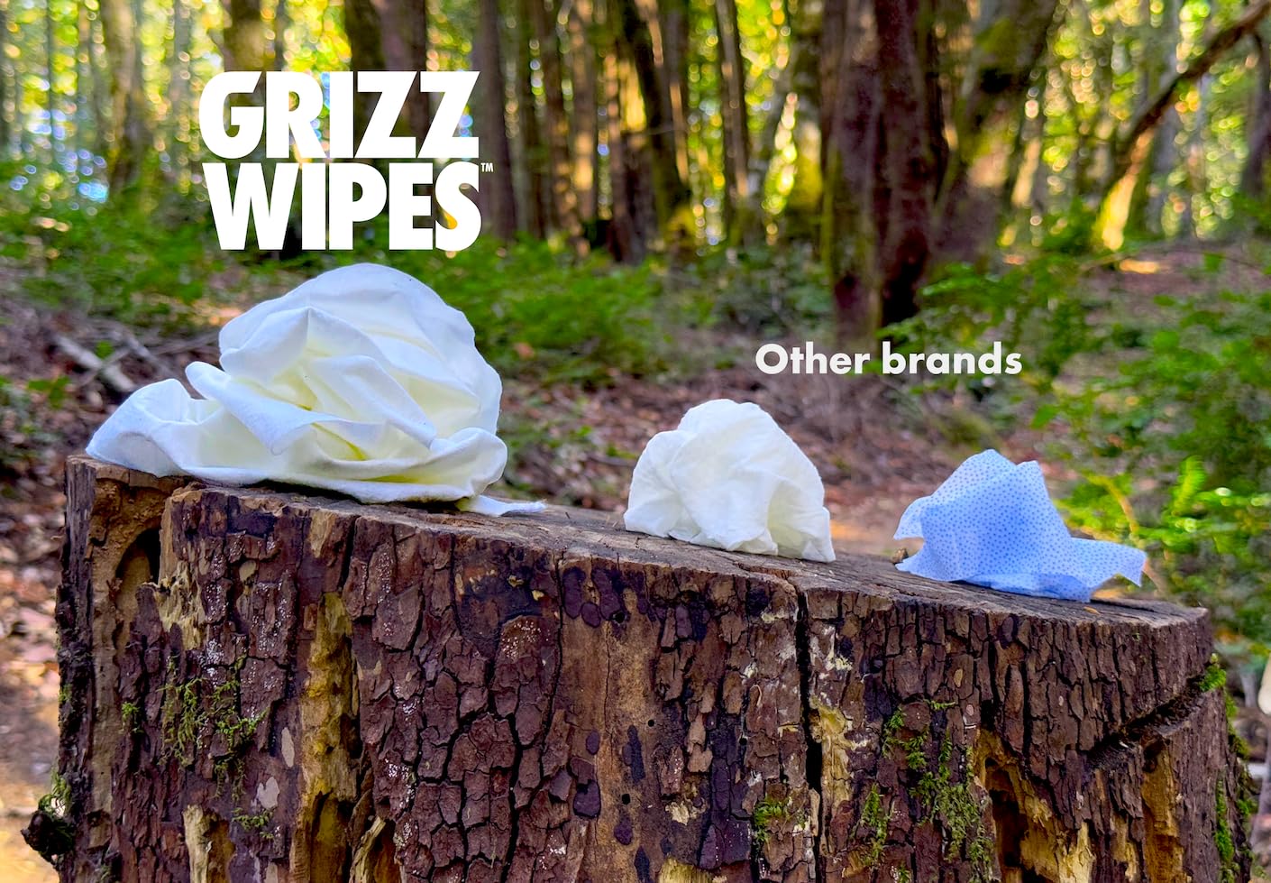 XXL Shower Wipes - Individually wrapped 23.6" * 11.6" large format body wipes. 100% plant fiber, Tea Tree oil infused, biodegradable, sustainably sourced. For face and body. Camp Fish Hunt Golf!