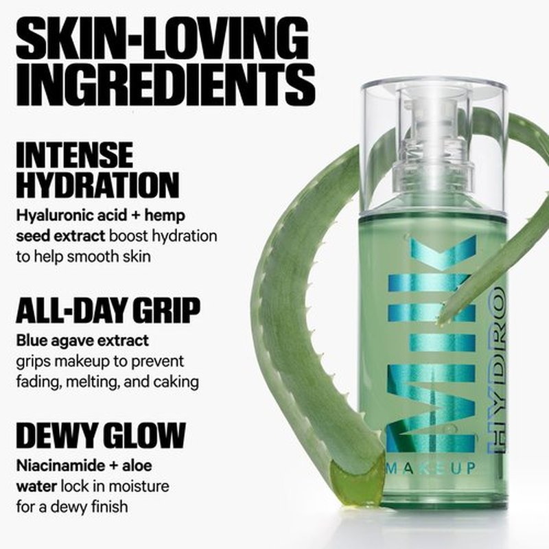 Milk Makeup Hydro Grip Primer - 5.28 fl oz - Hydrates & Grips Makeup for Up to 12 Hours - Prevents Caking - All Skin Types - Vegan, Cruelty Free