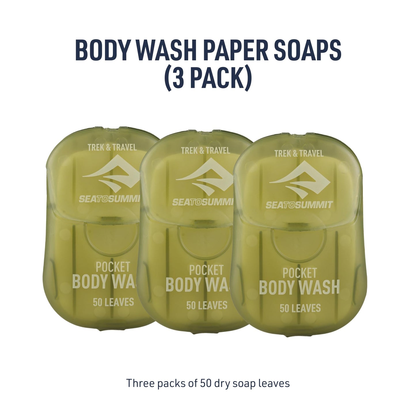 Sea to Summit Trek and Travel Pocket Body Wash, 3-Pack