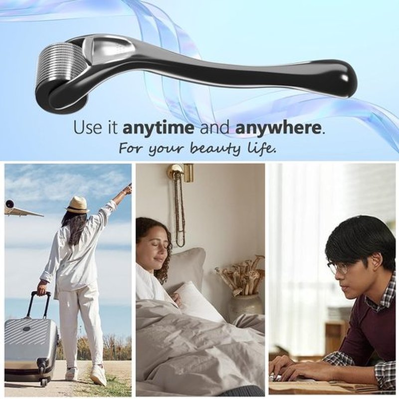 Derma Roller Beard Roller Microneedling Roller Dermaroller Ficial Roller Microneedle Micro Needle Roller 540 Titanium Home Use