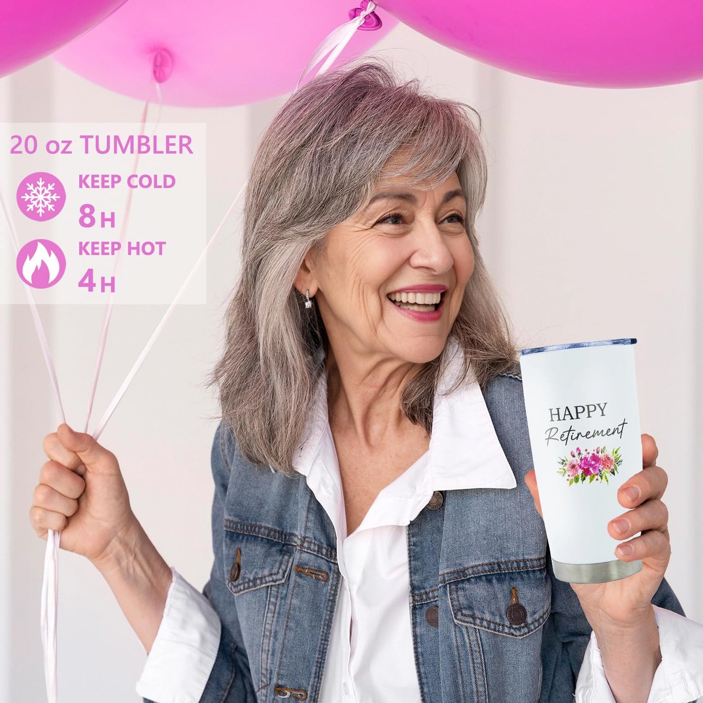 LUDUEIKSW Retirement Gifts for Women, Retirement Gift Basket for Coworker Teacher Nurses Boss Friends Mom Grandma Retirees, Retired Gifts with 20 oz Tumbler Throw Blanket Candles Bookmark