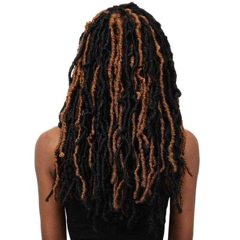 Bobbi Boss Synthetic Hair Crochet Braids African Roots Braid Collection Nu Locs 18" (6-PACK, 2)
