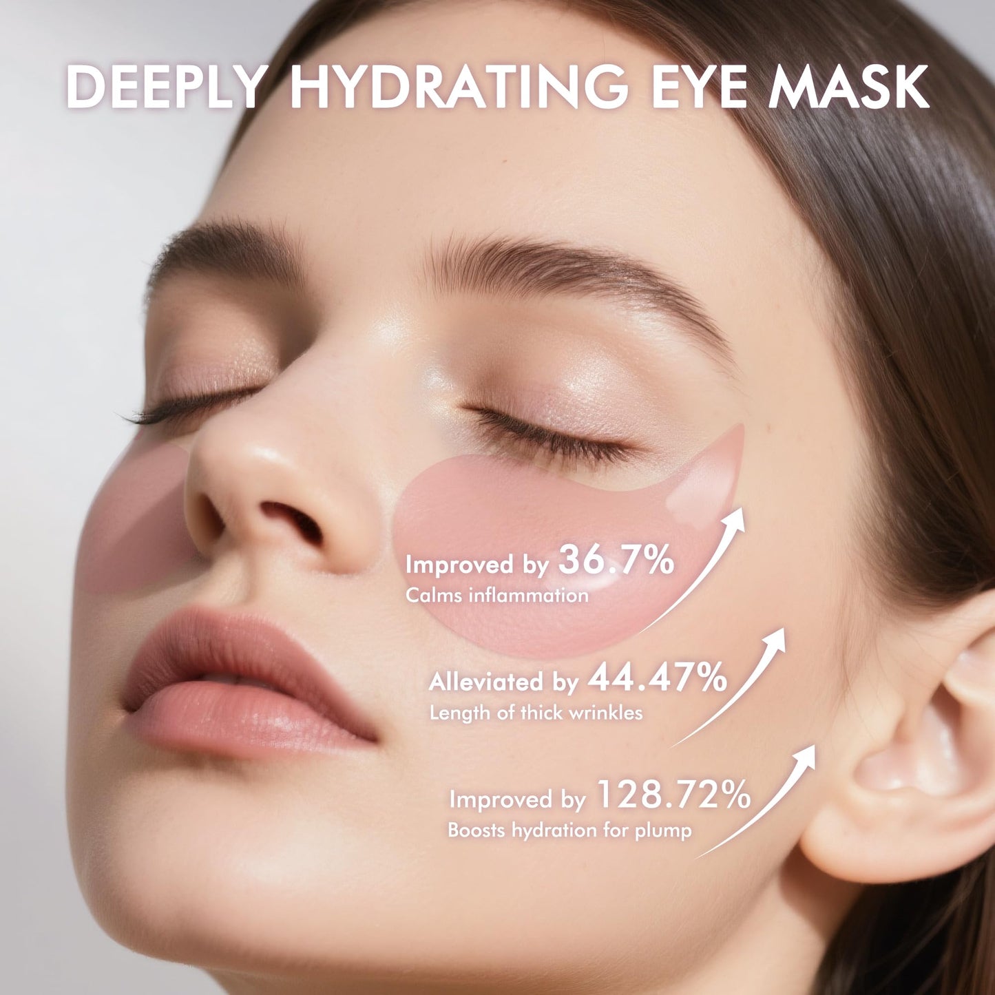 AzLucaky Under Eyes Patches, 40 Pairs Rose Hydrogel Eye Mask for Puffy Eyes and Dark Circles with Rose Essence, Hyaluronic Acid & Niacinamide, Deep Hydrating Eye Treatment for Men & Women