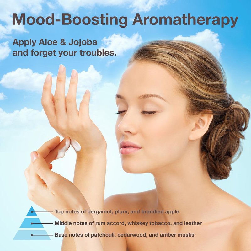 Aromatherapy Hand Cream for Dry Skin - Shea Butter & Aloe Scent | Vegan Moisturizing Lotion, 3 Oz