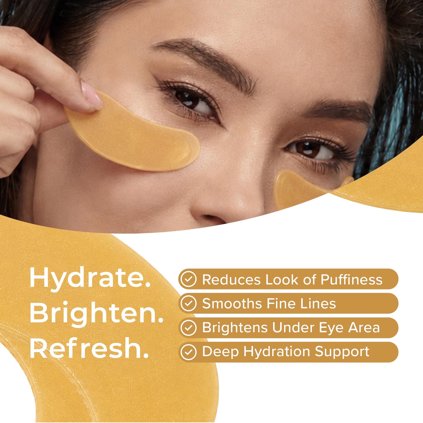 Dr. Tree 24kt Gold Collagen Hydrogel Eye Patches, 84g / 2.96 oz (60 Pads)