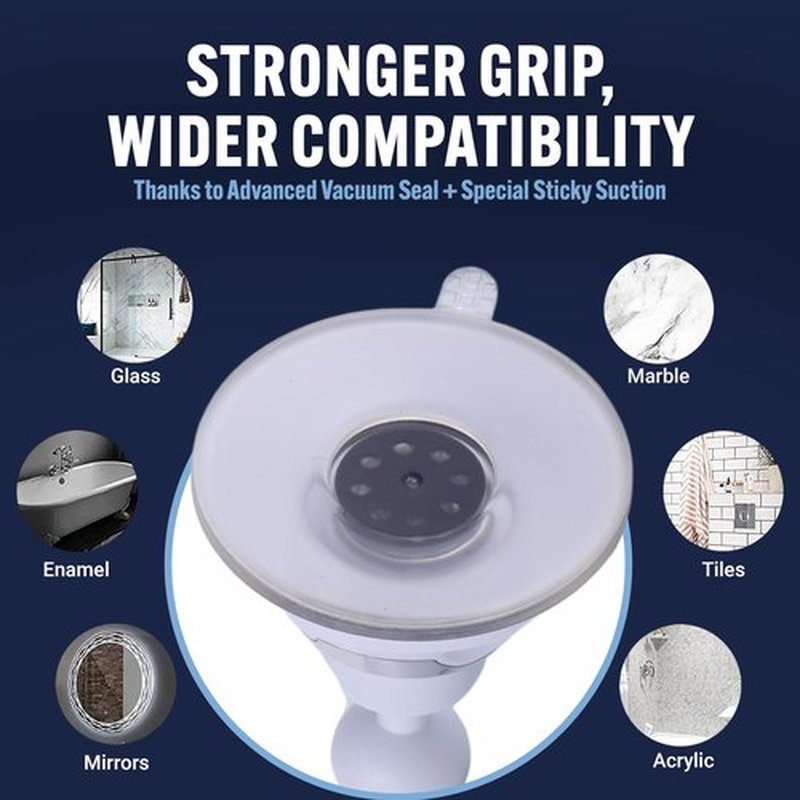 MIRRORVANA Fogless Shower Mirror for Shaving with Improved Suction and 360° Swivel - Unbreakable Fog Free Mirror for Men and Women - 6.3" x 6.3" (Pure White)