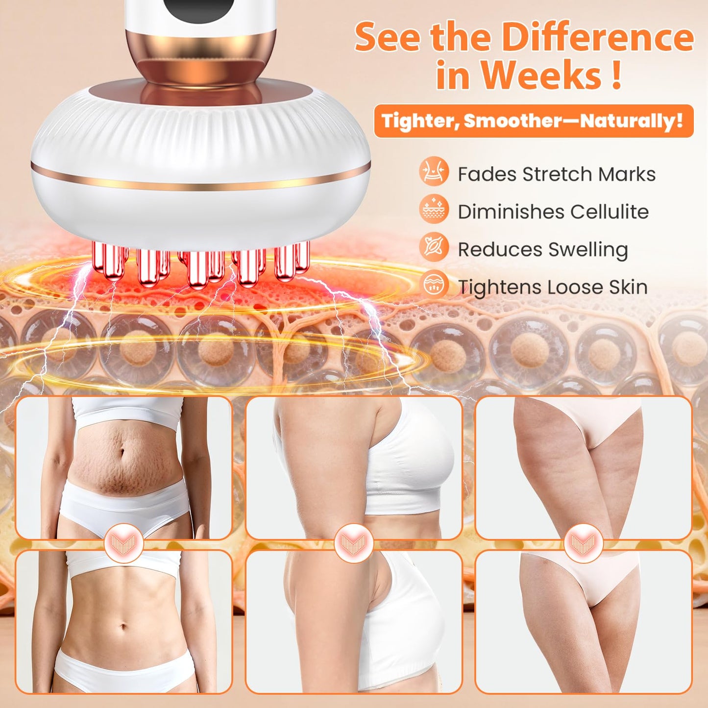 4-in-1 Lymphatic Drainage Massager Anti Cellulite Body Sculpting Device