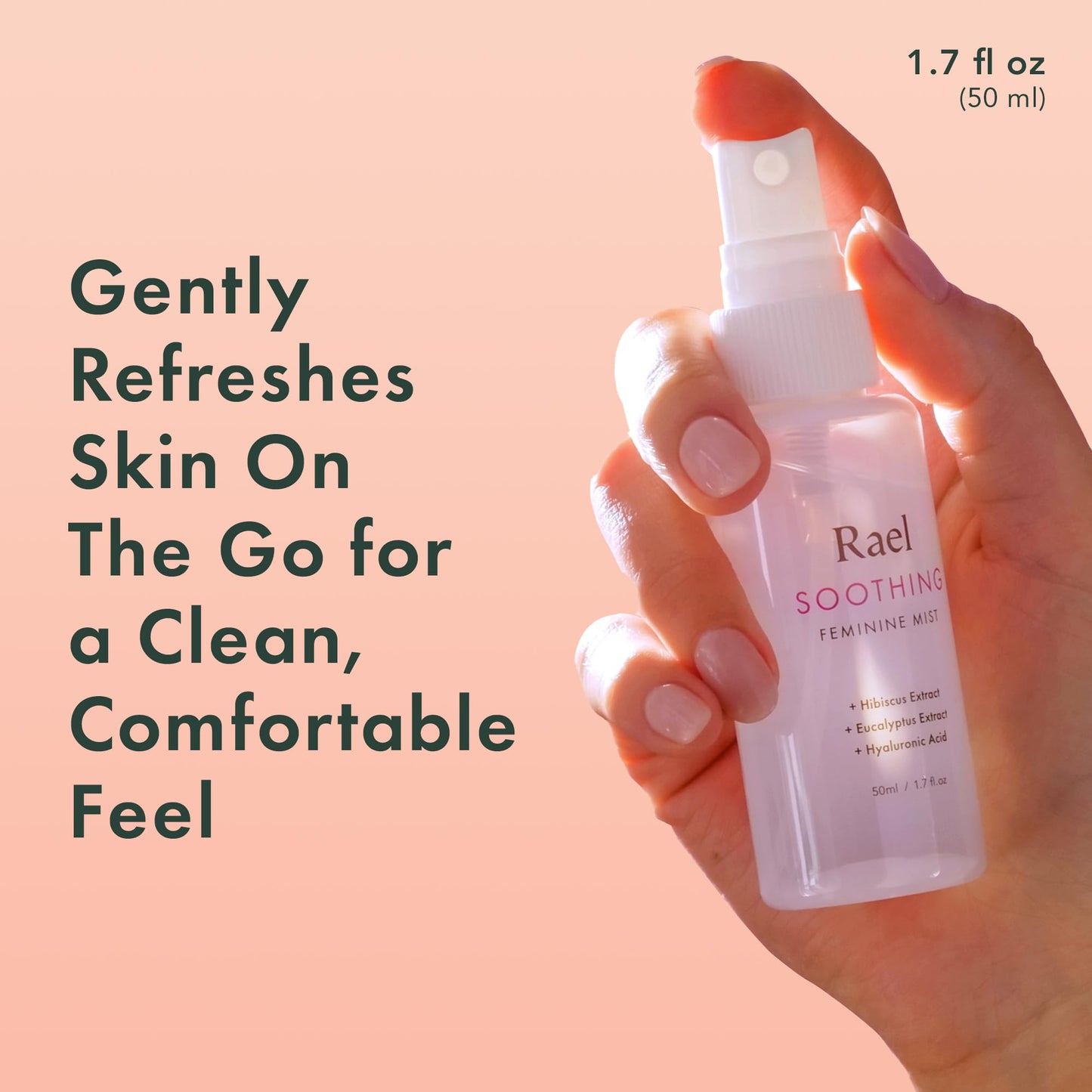 Rael Feminine Spray, Soothing Mist for Women, On-the-Go, Clean Ingredients (1.7 Fl Oz, Pack of 2)