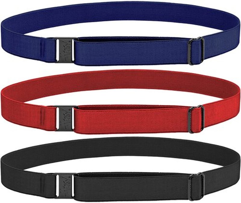 Hipsy Women's Wide Elastic & Adjustable Running Headband Multi Pack (Wide Black/Burgundy/Navy 3pk)