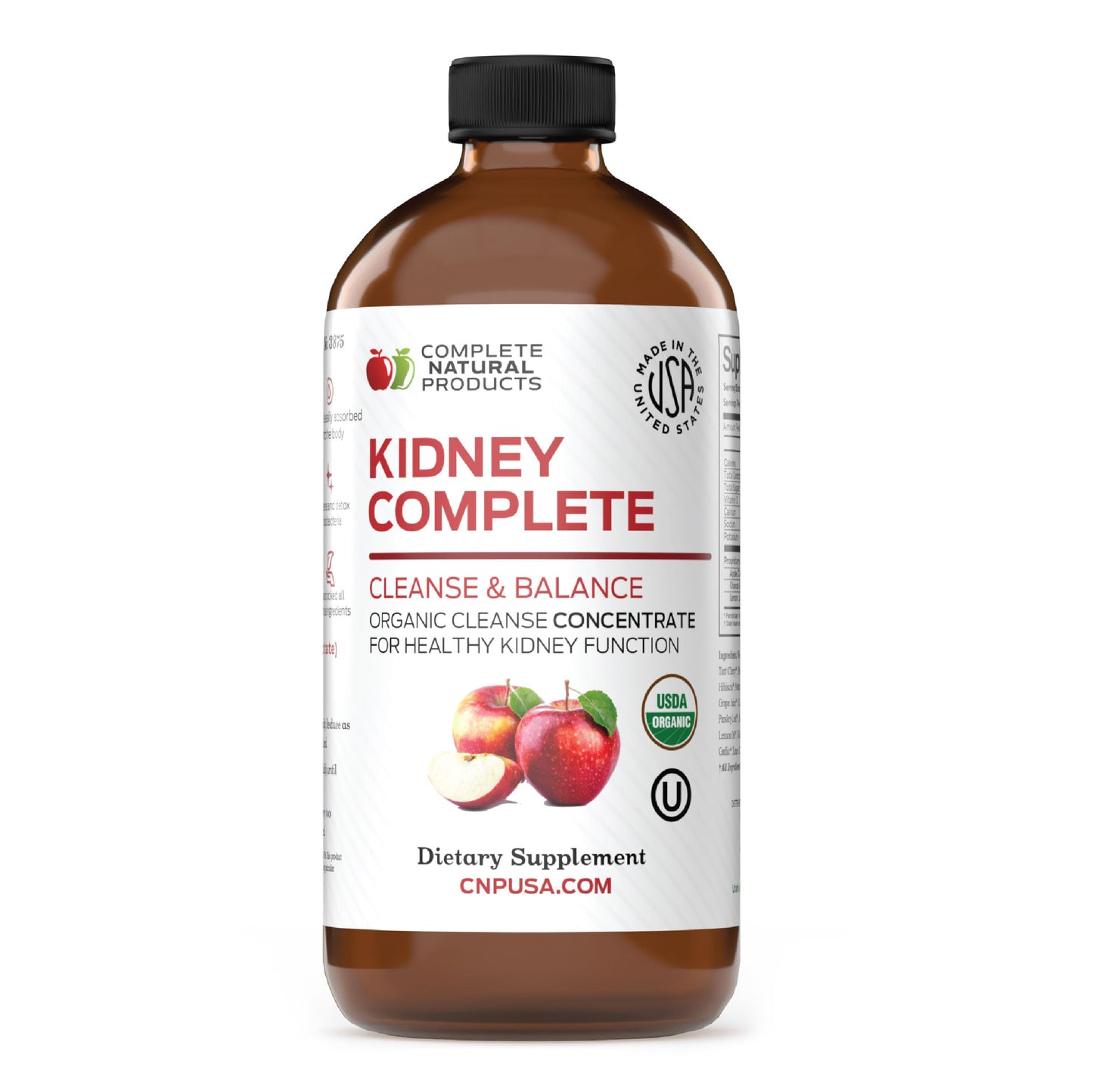 CNP | Kidney Complete Liquid 16oz - ACV, Lemon, Chanca Piedra Cleanse Aid