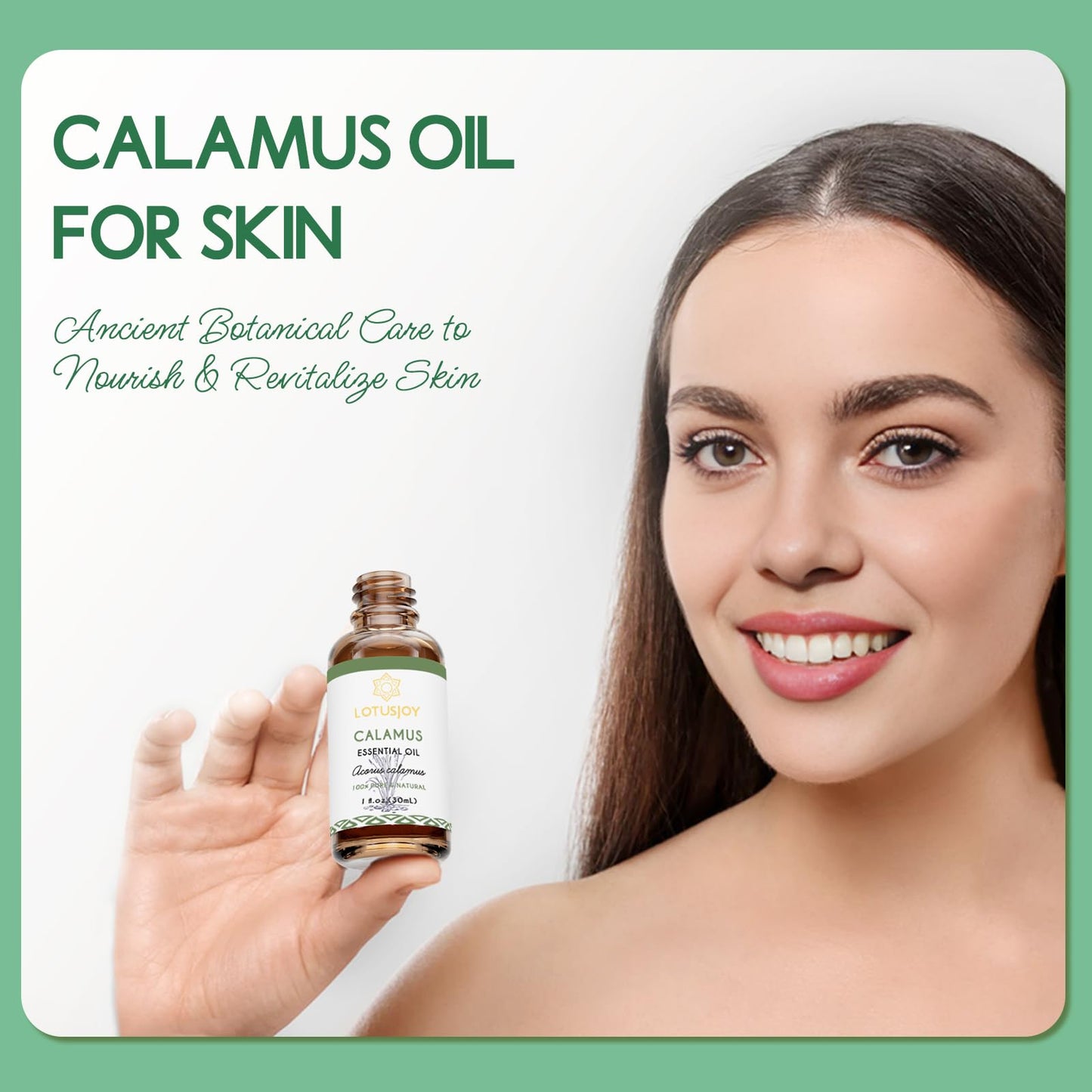 LOTUSJOY Calamus Essential Oil for Skin Hair Diffuser DIY Anointing Oil- 1 Oz