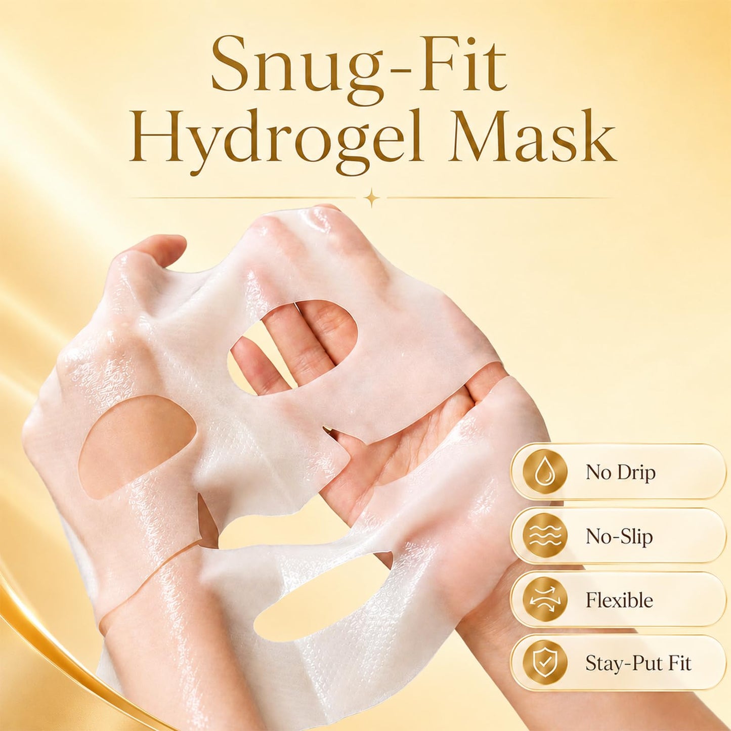 FUJZXANS Bio-Collagen Real Deep Mask, 8 Count, Overnight Hydrogel Face Mask