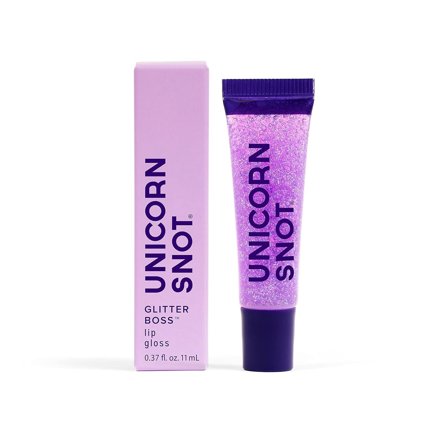 UNICORN SNOT Plant-Based Glitter Lip Gloss Gift Set | Sparkly and Shimmer Glitter Lips for Festivals, Raves, Anime Cosplay, Halloween Costume Makeup | Vegan & Cruelty Free 0.37 fl oz (3-Pack)
