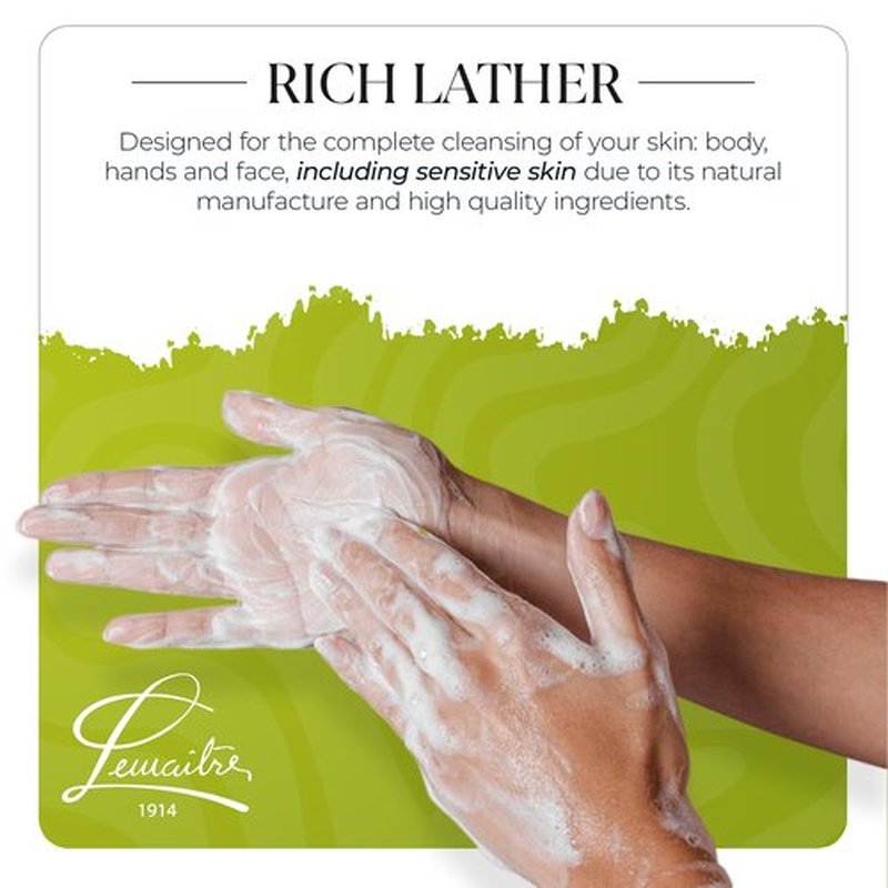 LEMAITRE Glycerin Soap - Vegan Transparent Bar, Gentle Cleanse, Vegan Bar, Cruelty-Free, Fragrances & Skin care for Women, Men (3.17 Ounce (Pack of 6), Sage, Lemon Grass & Verbena)