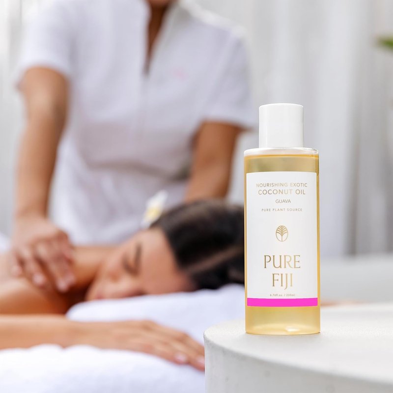 Nourishing Exotic Coconut Body Oil - Pure Fiji Guava Scent | 7.7 fl oz (230ml)