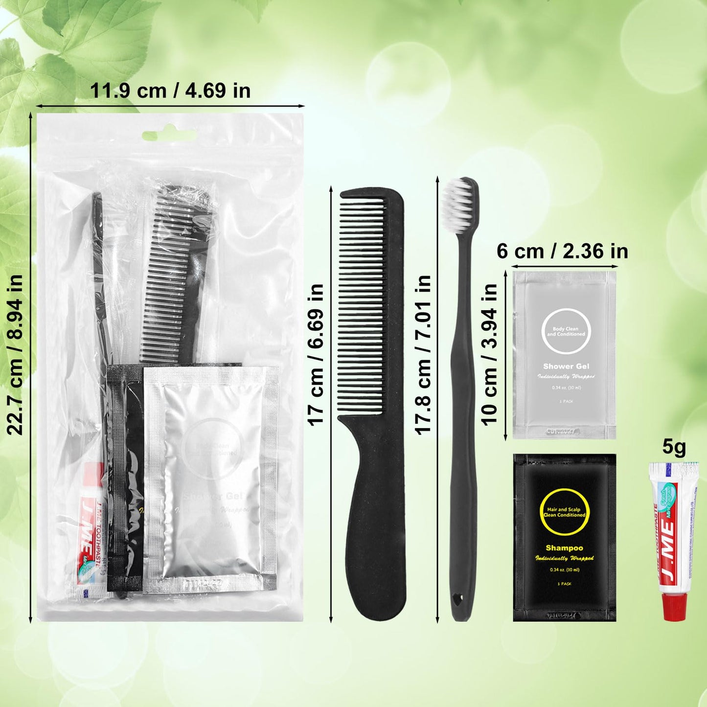 Toiletry Kits Disposable Travel Size Personal Hygiene Kits for Homeless Care Package Supplies in Bulk Toiletries Set Essential Women Men Hotel Guest Charity,Camping,Travel, Apartment 5 in 1(20 Pack)
