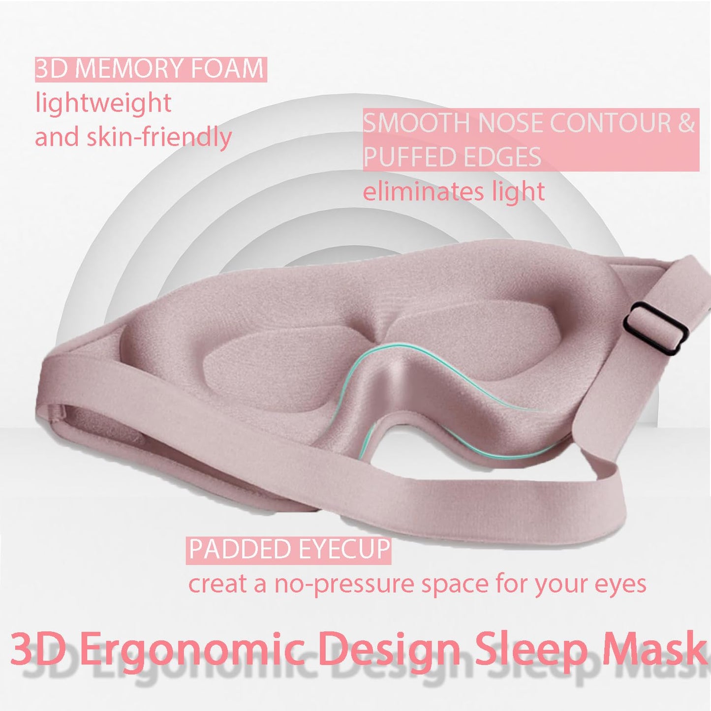 Eye Mask for Lash Extensions, Sleep Mask for Lash Extensions for Women,Lash Extension Sleep Mask for Travel Yoga Nap, 100% Blackout 3D Eye Mask for Sleeping