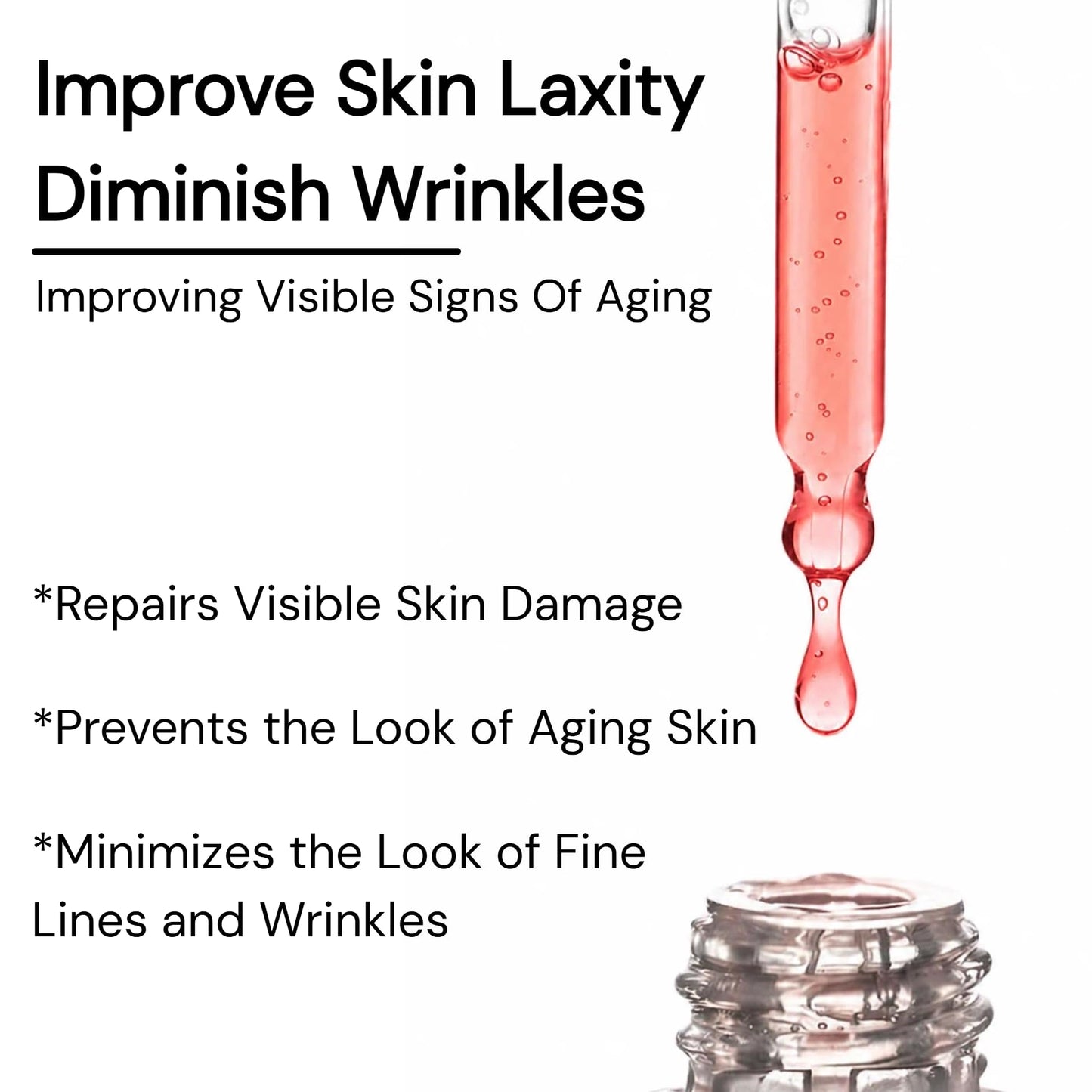 Pro-Xylane 10% & 8-Peptide Anti-Wrinkle Facial Serum—Professional anti-aging care containing 1% retinol and squalane to deeply firm and lift the skin while reducing fine lines—1.01 fl. oz.