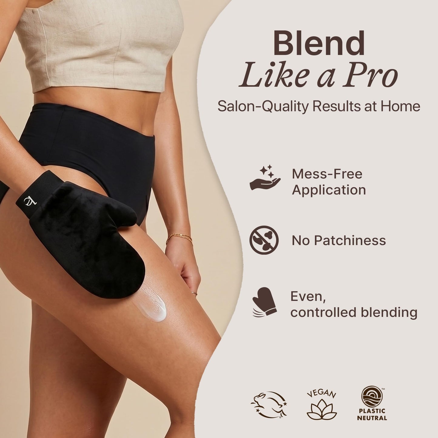 Tanning Lotion Self Tanner Kit - USA Made with Organic & Natural Ingredients, Self Tanning Lotion Face Tanner & Application Kit, Non Toxic Gradual Tan, Sunless Tan for Women & Men
