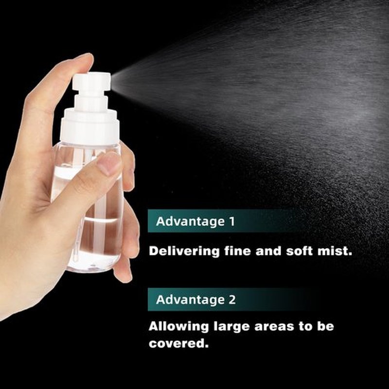GIVITASOT 3pack Small Spray Bottle, 1oz Mini Spray Bottles, Clear Empty Travel Spray Bottle, Fine Mist Plastic Spray Bottles