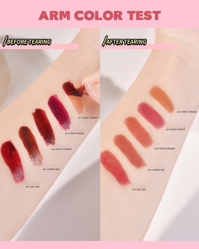 3 Colors Long-Lasting Peel Off Lip Stain, Tattoo Tinted Lip Gloss Peel Off with Matte Finish, Waterproof, Transfer-proof, Highly Pigmented Peel Off Lipstick Plump Lip Makeup Gift for Women-01+03+04