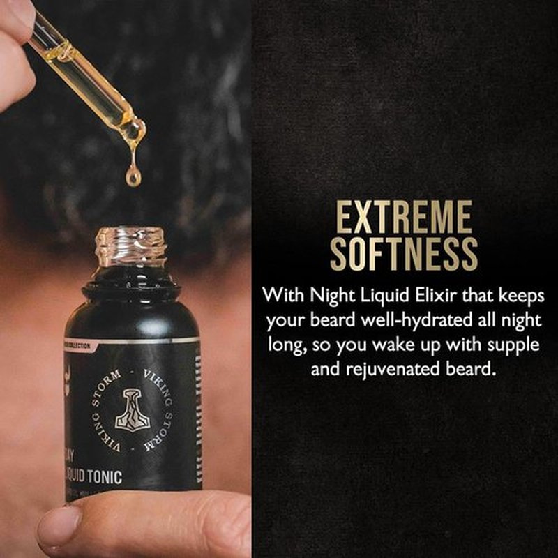 The Beard Struggle - Day Liquid Tonic Beard Oil - Platinum Collection, Vanir's Wisdom - Beard Oil for Men - Moisturize, Softens Hair, Reduces Itch - Day Time Beard Growth Oil (1 Fl oz)