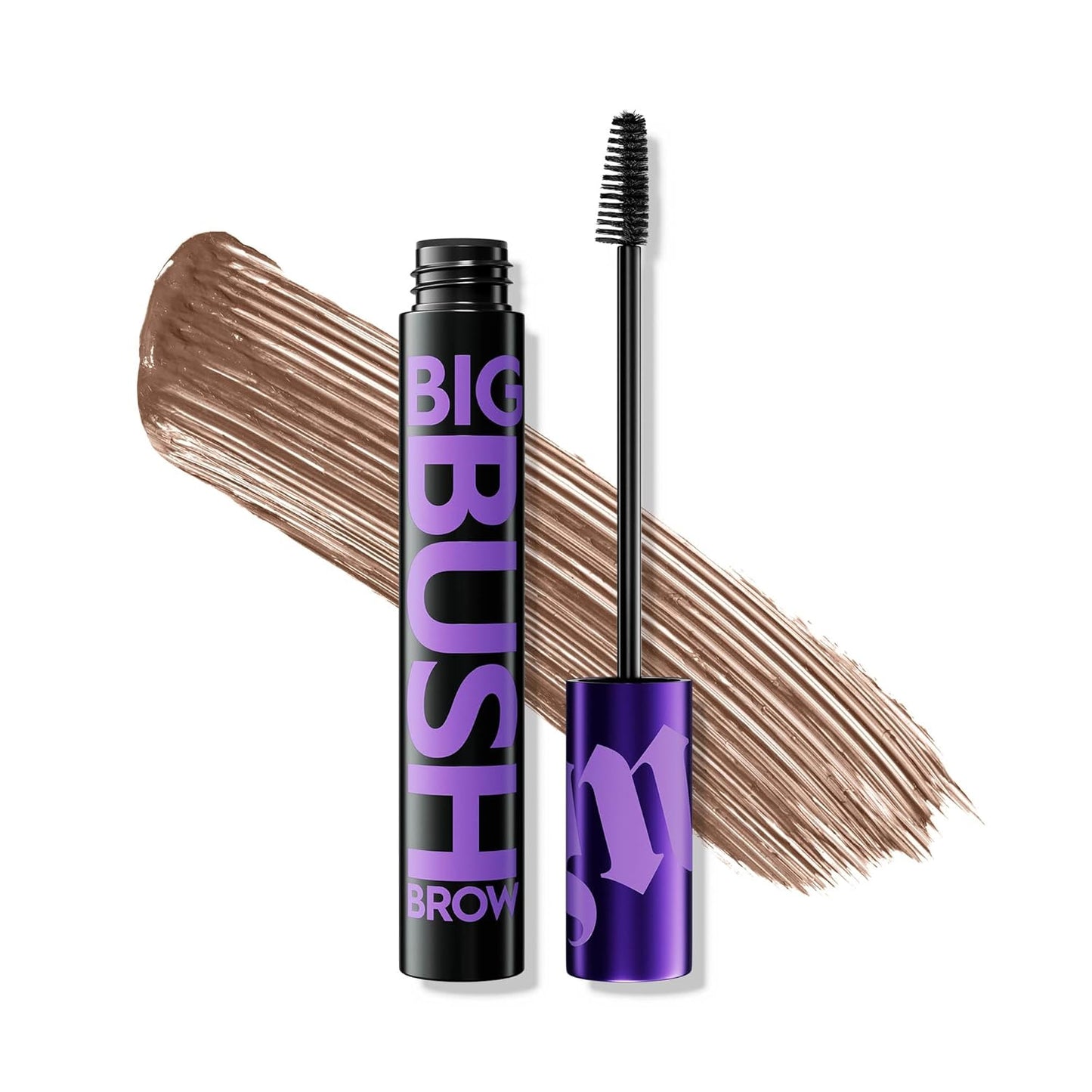 Urban Decay Big Bush Volumizing Tinted Eyebrow Gel, Waterproof, Smudge-Resistant, Flake-Resistant, Buildable Brow Gel Fibers, Long-lasting, Up to 24 HR Hold, Nourishing Castor Oil, Vegan - 0.19 fl oz