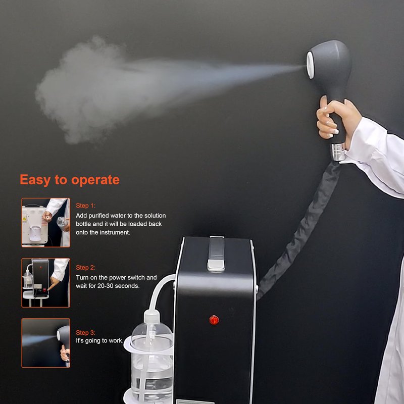 Hair Salon Nano Blue Light Micro Mist Hair Steamer Hair Perm Coloring Hot Dyeing Equipment for Hair Care Adds Softness Shine Elitzia ETD303