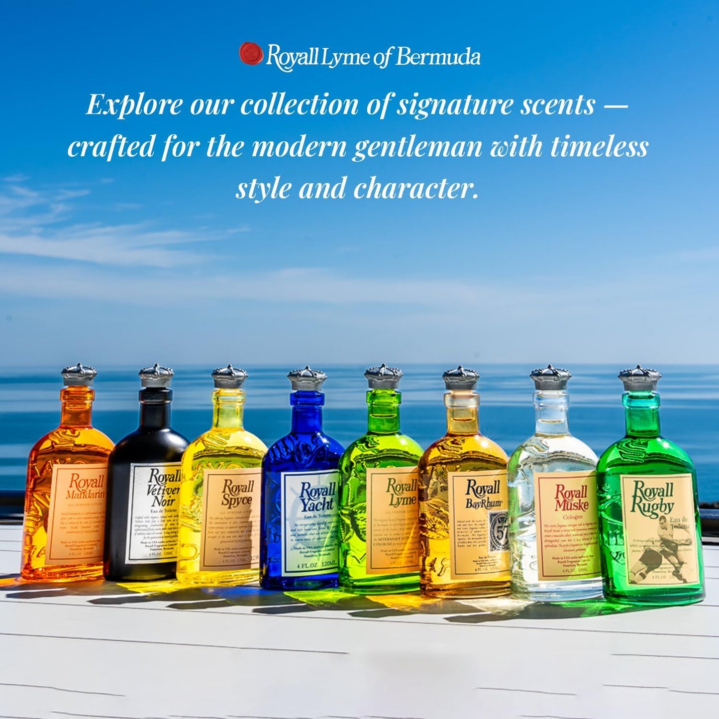 ROYALL BAYRHUM '57, Men's Heritage Eau de Toilette, Classic Bay Rum Fragrance – 8 Fl oz Splash