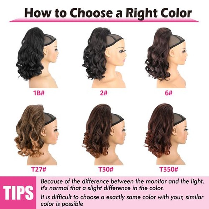 UAmy hair Long Curly Drawstring Ponytail for Women 18inch Dark Brown with Highlights Loose Curly Ends Yaki Straight Drawstring Ponytail Synthetic Curly Yaki Pony Tail Hairpieces for Daily Use(4H30)