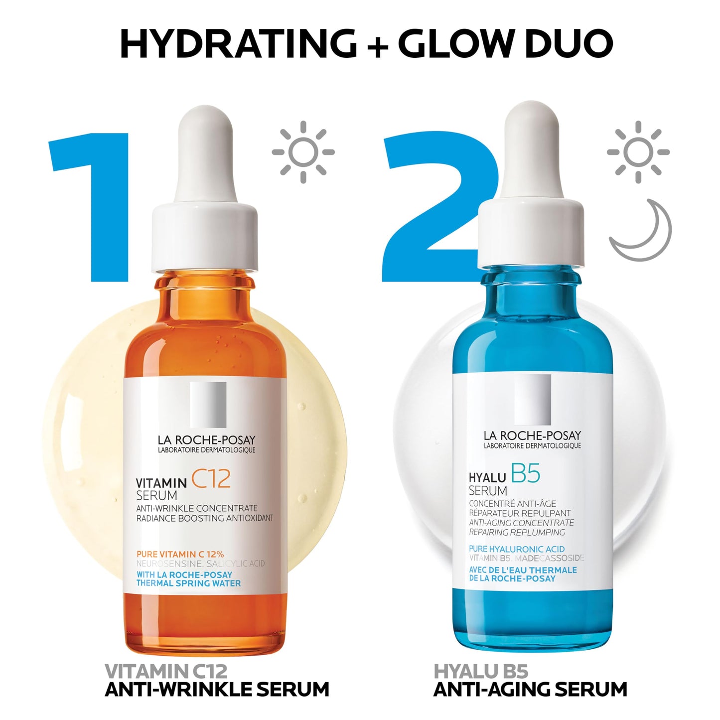 Pure 10% Vitamin C Serum + Hyalu B5 Pure Hyaluronic Acid Serum