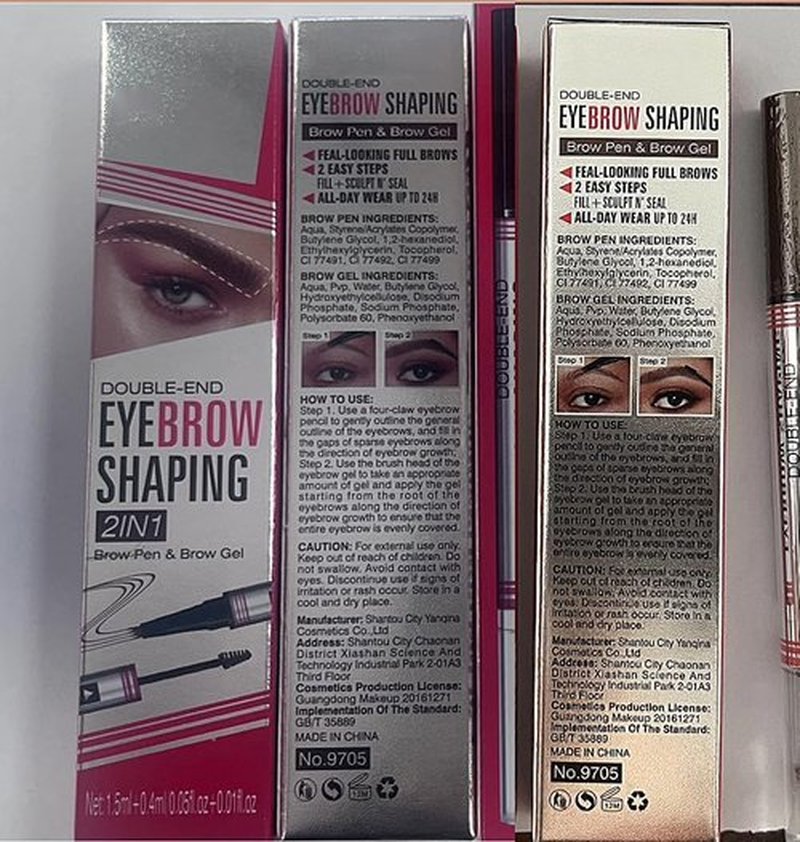 2024 New 2-in-1 Eyebrow Pencil with Gel,Waterproof Magic Eyebrow Pencil,Dual-Ended 3D Microblading Eyebrow Pen with 4 Tip & Eyebrow Brush, Makeup Long-Lasting Eyebrow Pen for Women (Dark Brown)