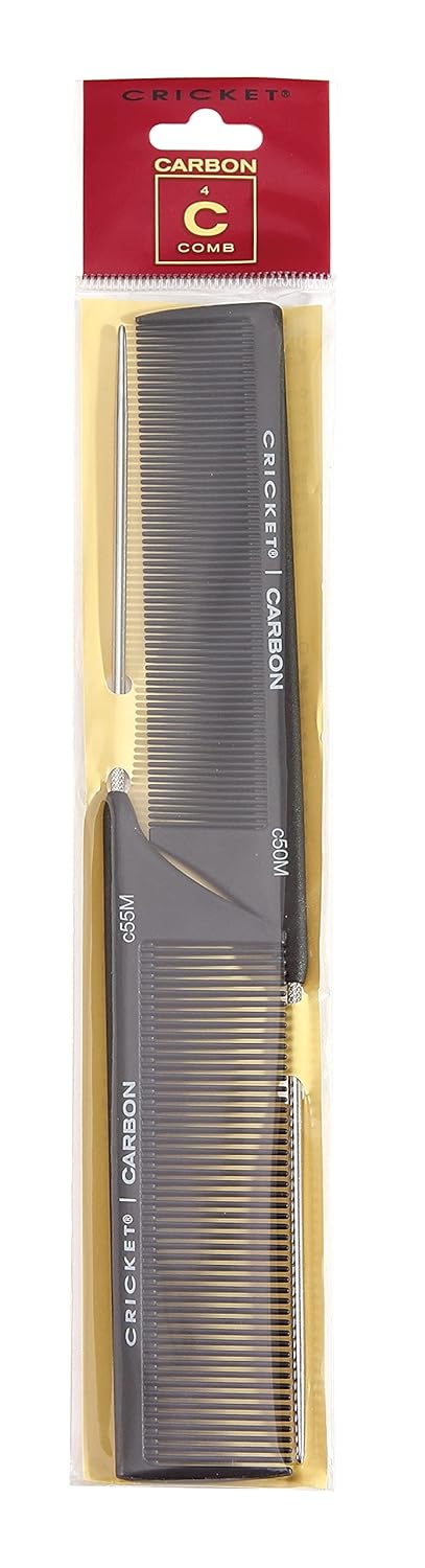 Professional Carbon Comb Set for Hair Styling – Anti-Static, Heat-Resistant, 4-Piece Variety Pack