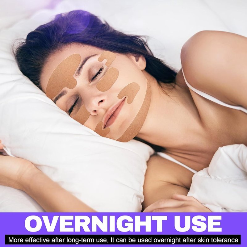 Face Tape for Wrinkles | Overnight Wrinkle Patches for Facelift & Neck | 5cm Wide Kinesiology Tape