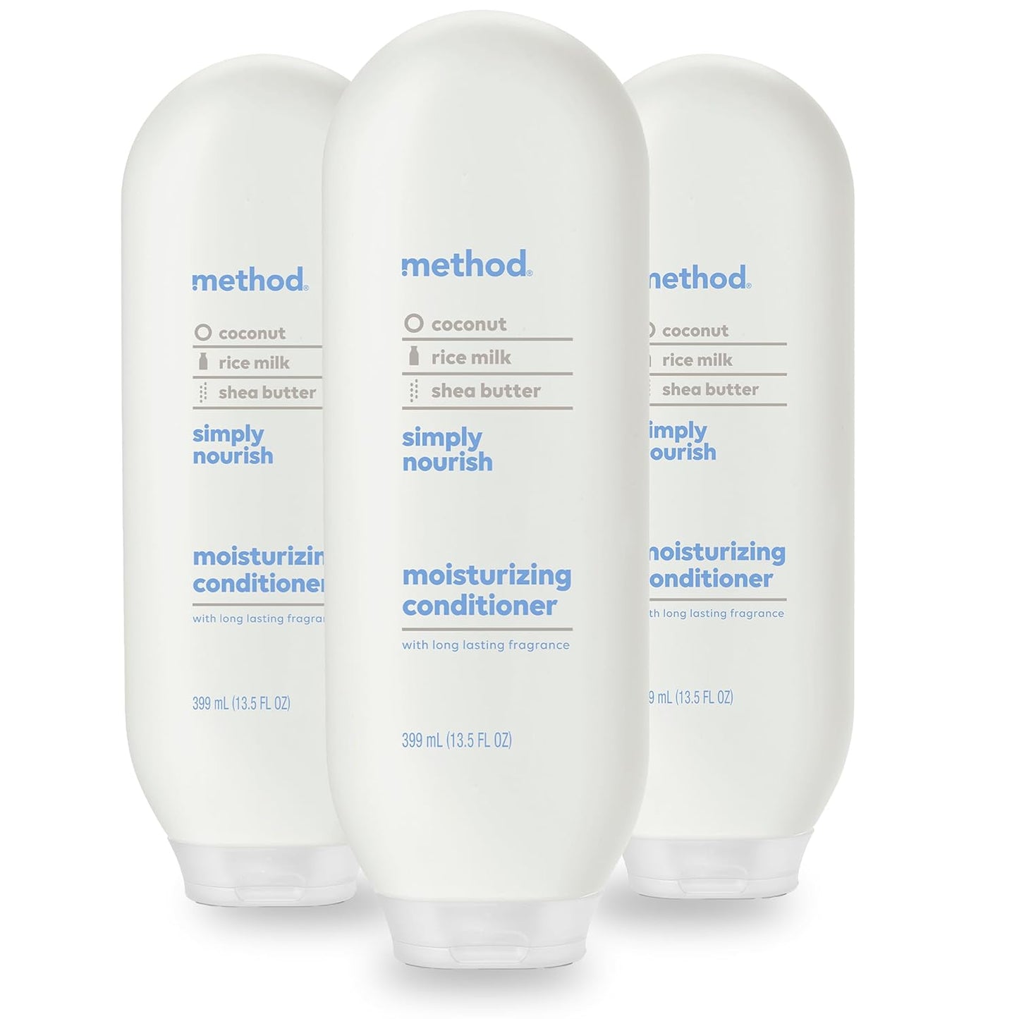 Method Volumizing Shampoo, Pure Peace with Rose, Peony, and Pink Sea Salt Scent Notes, Paraben and Sulfate Free, 14 oz (Pack of 3)