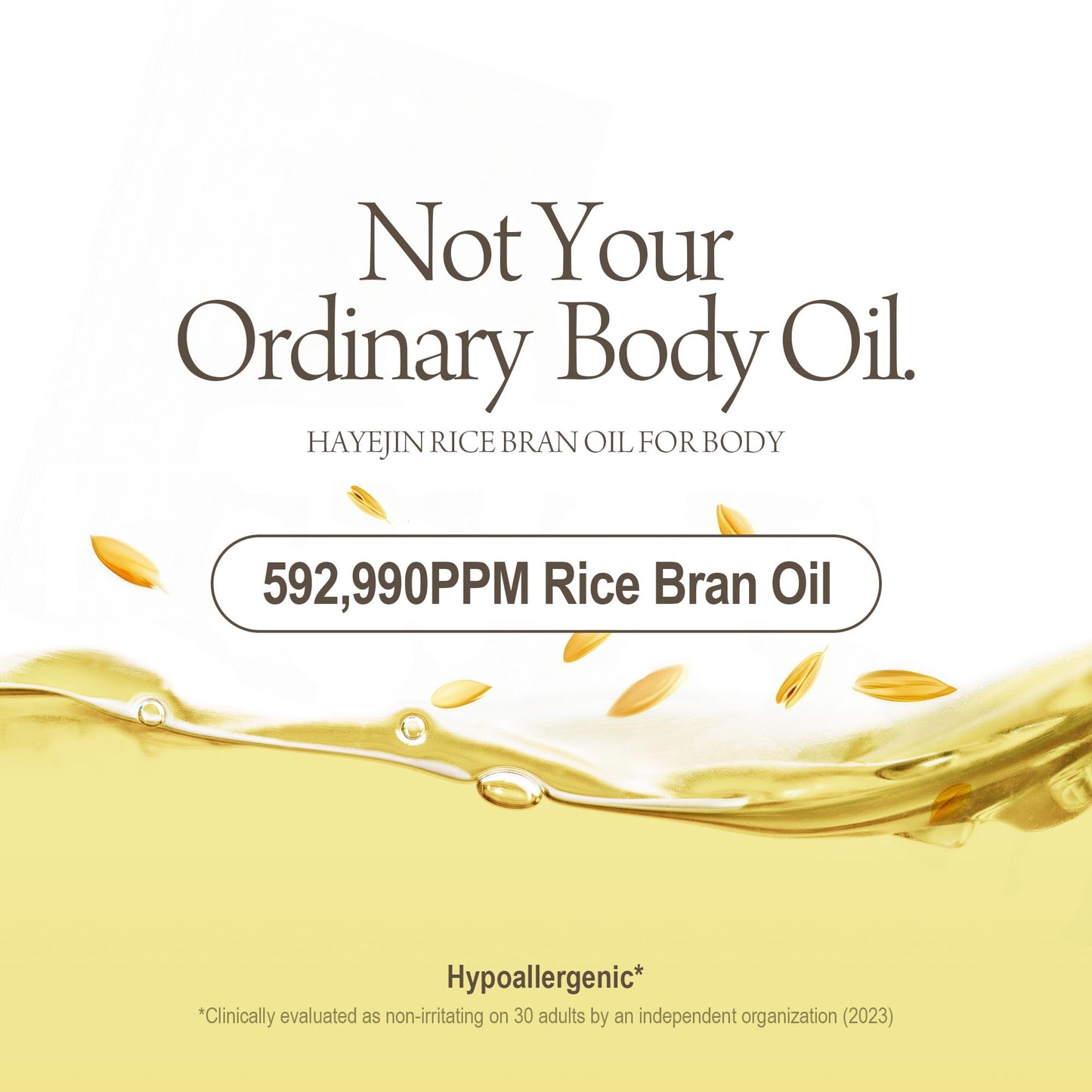 HAYEJIN Rice Bran Oil for Body | Moisturizing For Men & Women | Hydrating Body Oil w/Fermented Rice Bran Oil for Skin | Refreshing Body Oil for Dry Skin 6.76 Fl Oz