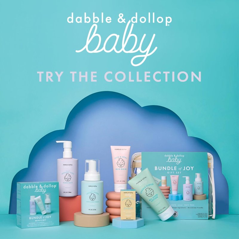 Dabble & Dollop Baby All Over Lotion - Fragrance-Free Moisturizer for Sensitive Skin | Lightweight Hydrating Cream (5 fl oz)