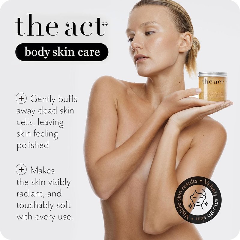 Sugar Exfoliating Body Scrub - Natural Polish for Smooth Skin | Vegan, Gentle Care with Shea & Almond