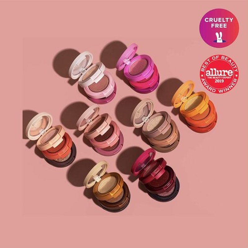 Kaja Beauty Bento Collection - Bouncy Eyeshadow Trio | Deep Rose Tones, Travel Size, 07 Glowing Guava, 2019 Allure Best of Beauty Award, 0.03 Oz