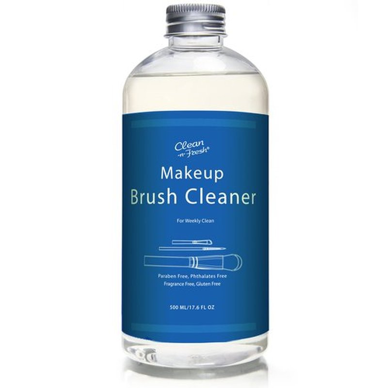 17.6 FL OZ Makeup Brush Cleaner for Brushes, Sponge and Puff,Deep Cleaning Washing Cleanser Shampoo