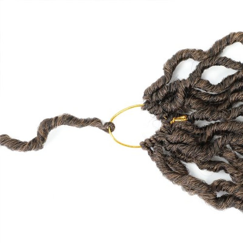 Karida Goddess Locs Crochet Hair 12 Inch, 8 Packs Upgraded Crochet Hair for Black Women, Pre Looped Crochet Faux Locs With Curly Ends (12 Inch (Pack of 8), T27#)