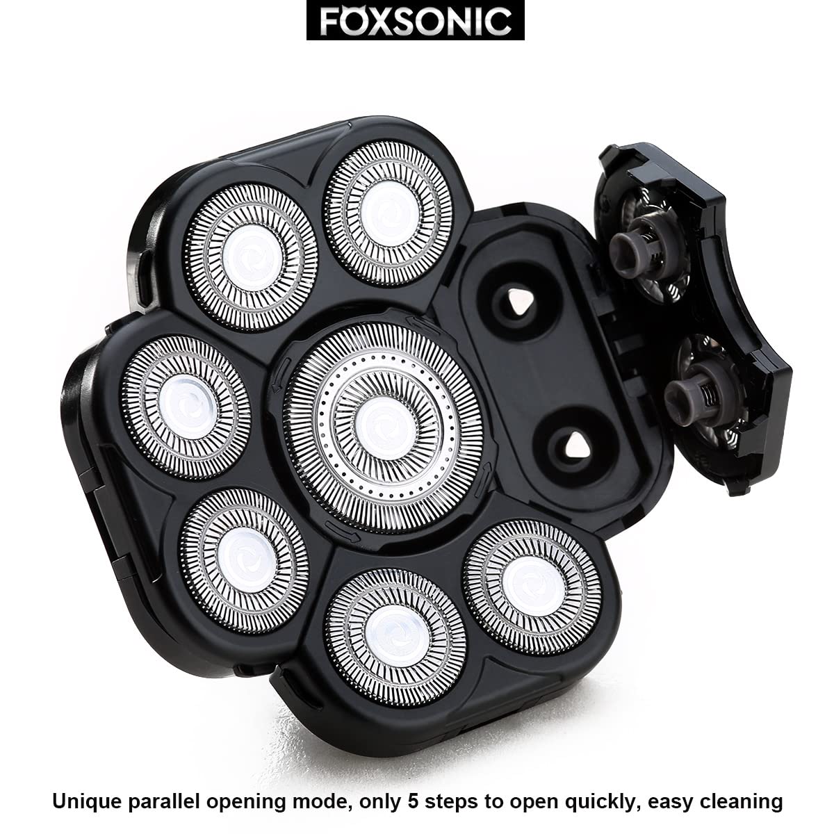 FOXSONIC Upgraded 9 Blades Body Head Shaver Replacement Heads for Head Shaver,Many Brands 9 Blades Replacement Shaver Head Blade 9 Heads Beard Electric Razor Shaver Head for Blad Men