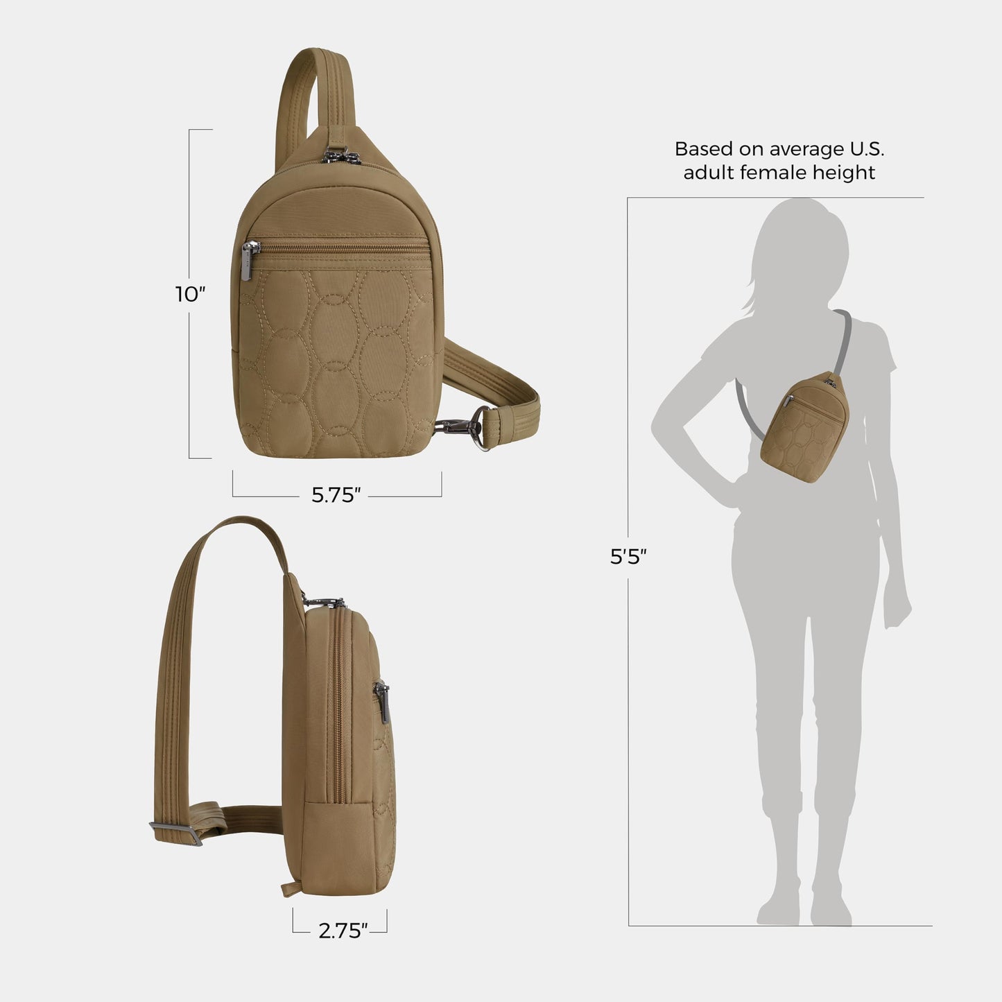 Travelon Anti-Theft Runways Small Sling
